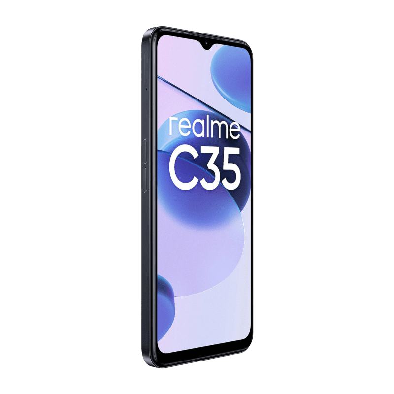 Realme C35 4G Smartphone (Dual-SIM, 4+128GB) - Glowing Black