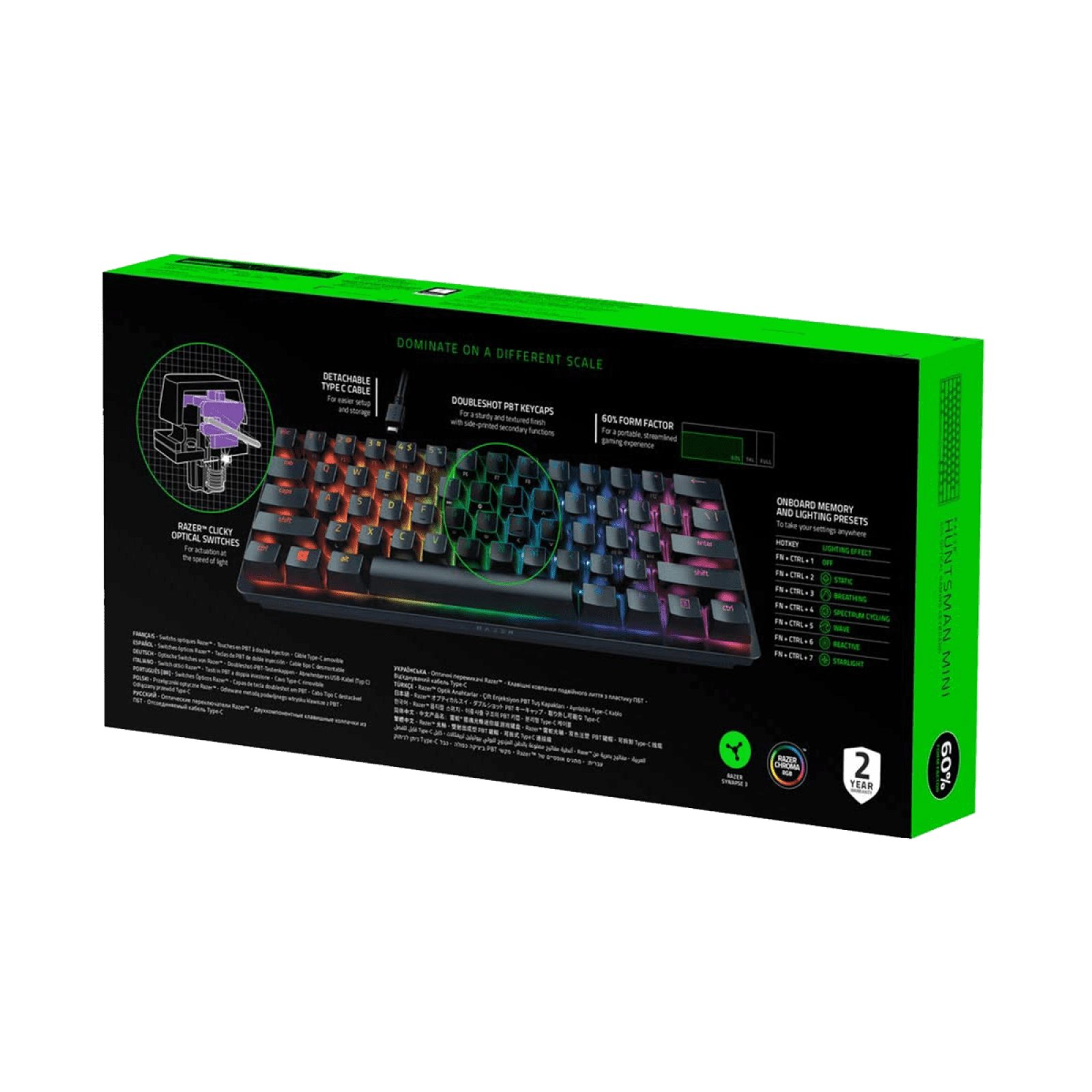 Dimprice Razer Huntsman Mini Compact Gaming Keyboard Purple Switch 4942