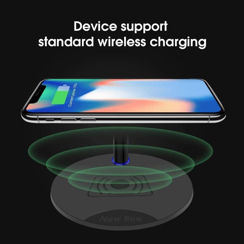 Headphone Stand with Wireless QI Charging Pad