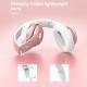 Wireless Foldable Bluetooth Headphones Headset (52 Hrs Playtime, 6EQ Modes, Build-in Mic) - Pink