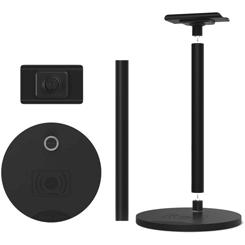 Headphone Stand with Wireless QI Charging Pad