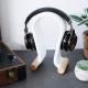 Synthetic Leather Headset Headphone Stand - White