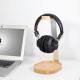 Wooden & Aluminum Headphone Stand Hanger with Cable Holder