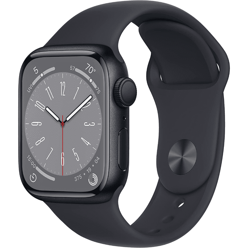 Dimprice | Apple Watch Series 8 (GPS, 45mm) - Starlight Aluminium Case with  S/M Starlight Sport Band