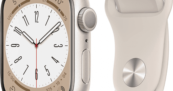 Apple Watch Series 8 (GPS, 45mm) - Starlight Aluminium  - Dimprice