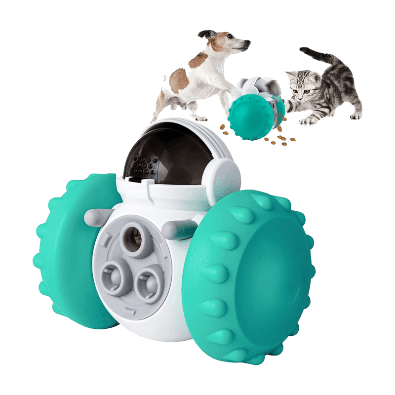 Interactive Treat Dispensing Toy for Dogs and Cats - Blue