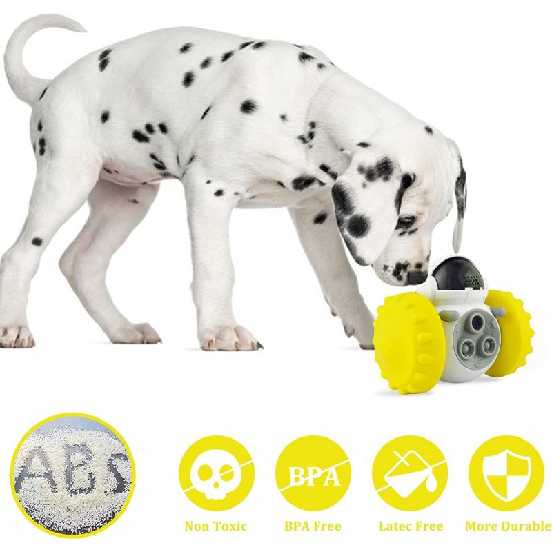 Interactive Treat Dispensing Toy for Dogs and Cats - Yellow