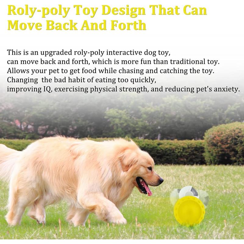 Interactive Treat Dispensing Toy for Dogs and Cats - Yellow