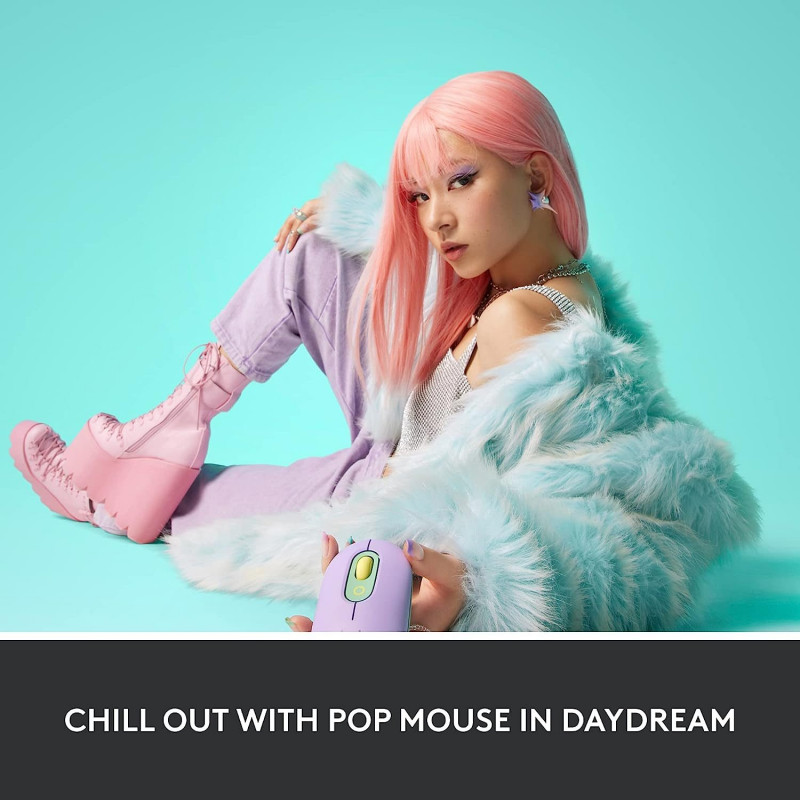 Logitech POP Mouse, Wireless Mouse - Daydream Mint